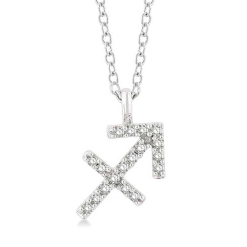 Sagittarius Zodiac Diamond Pendant
 [JNPEN0324]