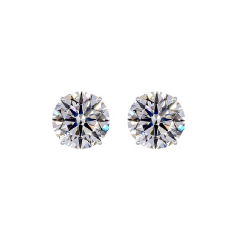 Solitaire Diamond Earrings, .60 [JESSD0303]