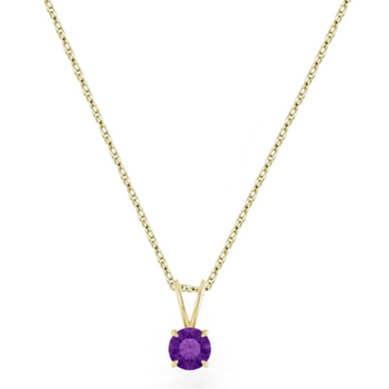 Amethyst Pendant Necklace [JNPEN0571]