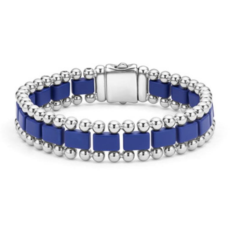Anthem Matte Ultramarine Ceramic Link Bracelet [JBOTH1172]
