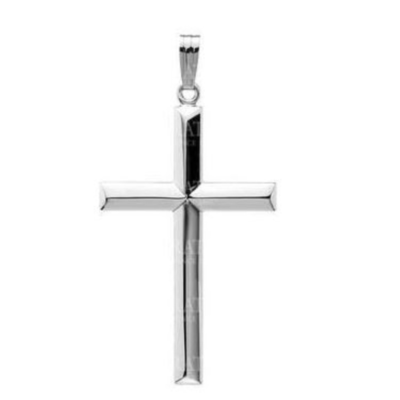 Beveled Cross Necklace [JNPEN0338]