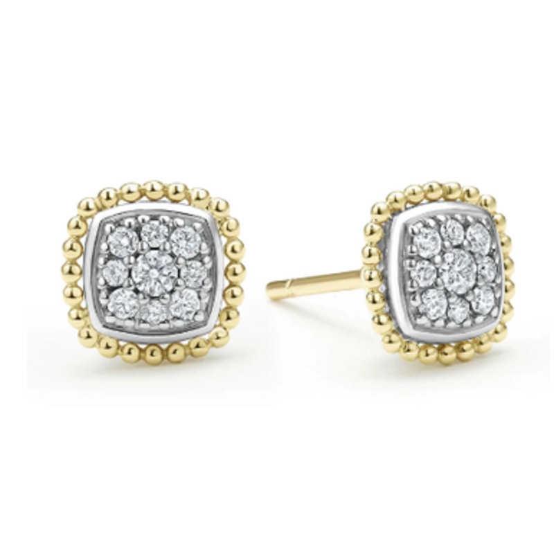 Rittenhouse Caviar Diamond Stud Earrings [JESTD0286]