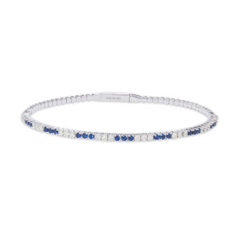 Sapphire and Diamond Flex Bangle [JBBAC0107]