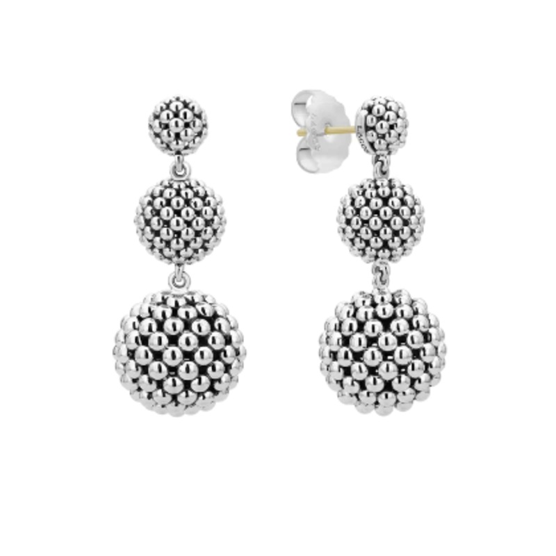 Signature Caviar Drop Earrings [JEOTH0632]