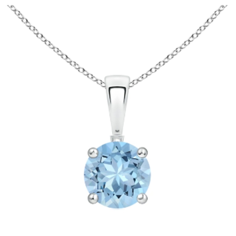 Sky Blue Topaz Pendant Necklace [JNPEN0112]