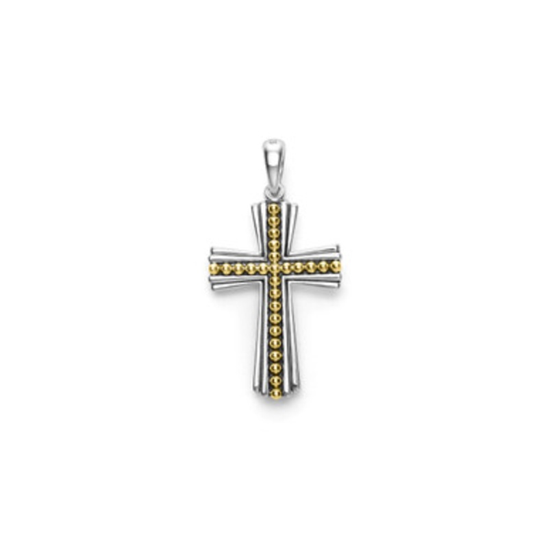 Anthem Two Tone Cross Amulet [JCHRM0306]