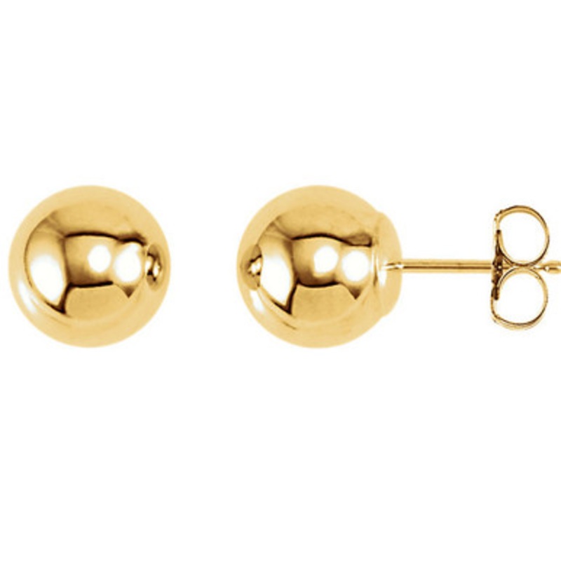 Ball Stud Earrings [2EGP23496]