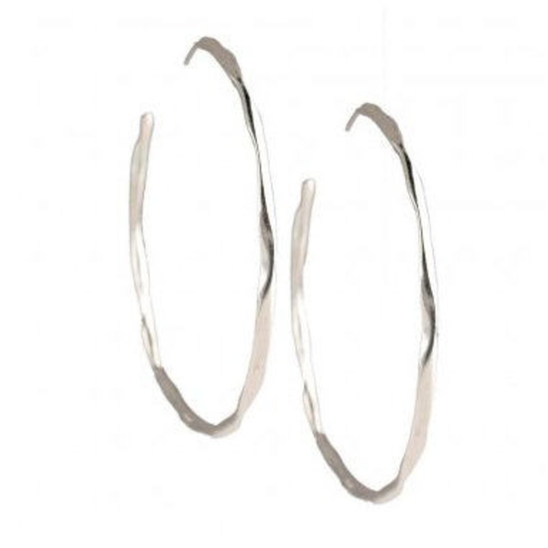 Classico #4 Squiggle Hoops Earrings [2YSEA0045]