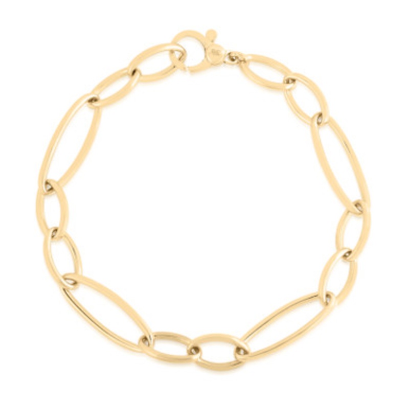 Designer Gold Link Bracelet [2BAGX3169]