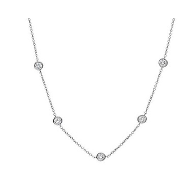 Diamond by the inch Station Necklace [1NDBY0200]