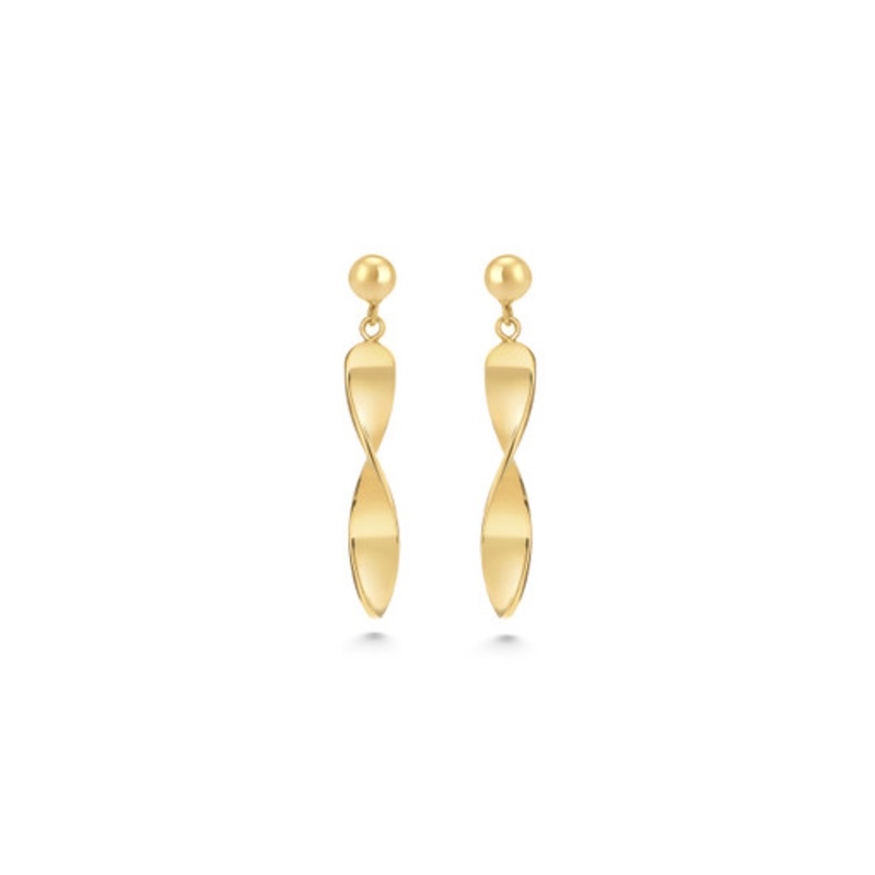 Twist Drop Earrings [2EGP23555]