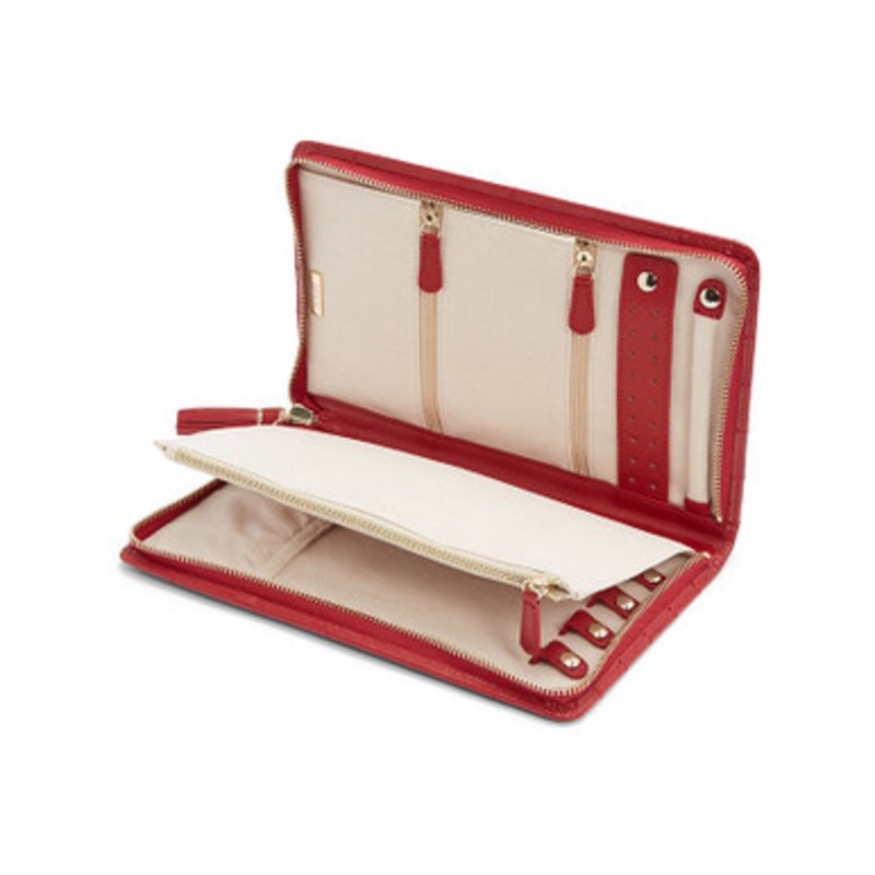 Caroline Large Red Jewelry Portfoio [JAJBX0003]