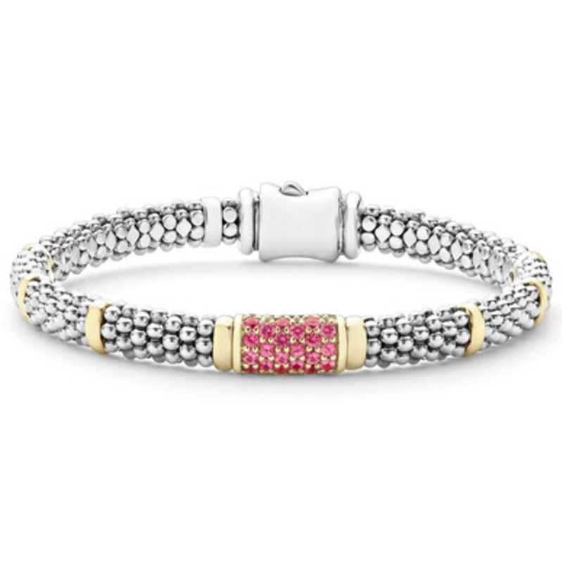 Signature Caviar Pink Sapphire Bracelet [JBOTH0319]