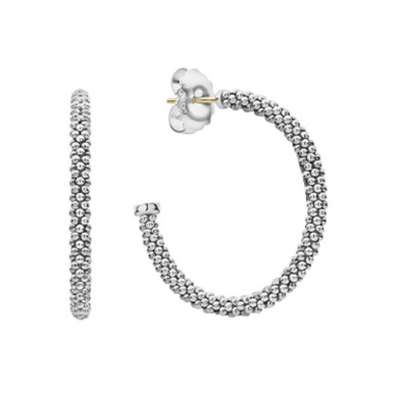 SMALL CAVIAR HOOP EARRINGS [2YSHP0579]