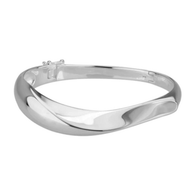 Wavy Hinged Bangle [JBBAC0353]