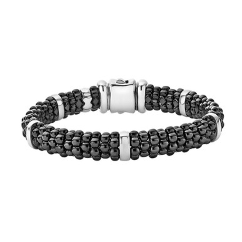 Black Caviar Station Bracelet  [2YSBR9192]