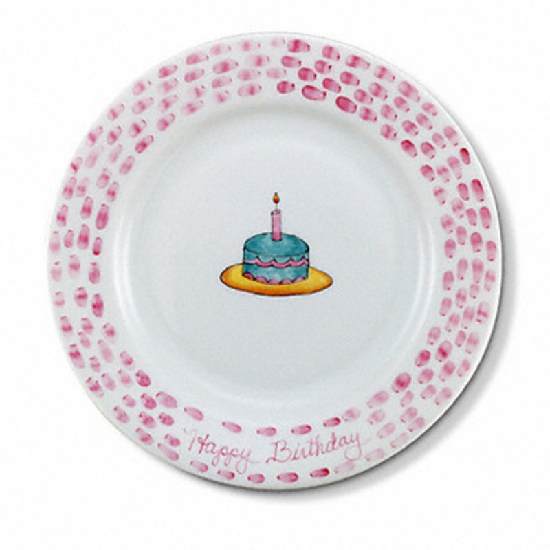 Pink Birthday Cupcake Plate [6BABY1272]