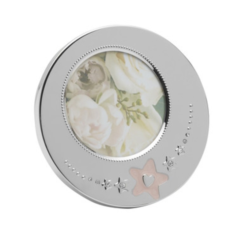 Pink Star Round Frame [GGBAB0095]
