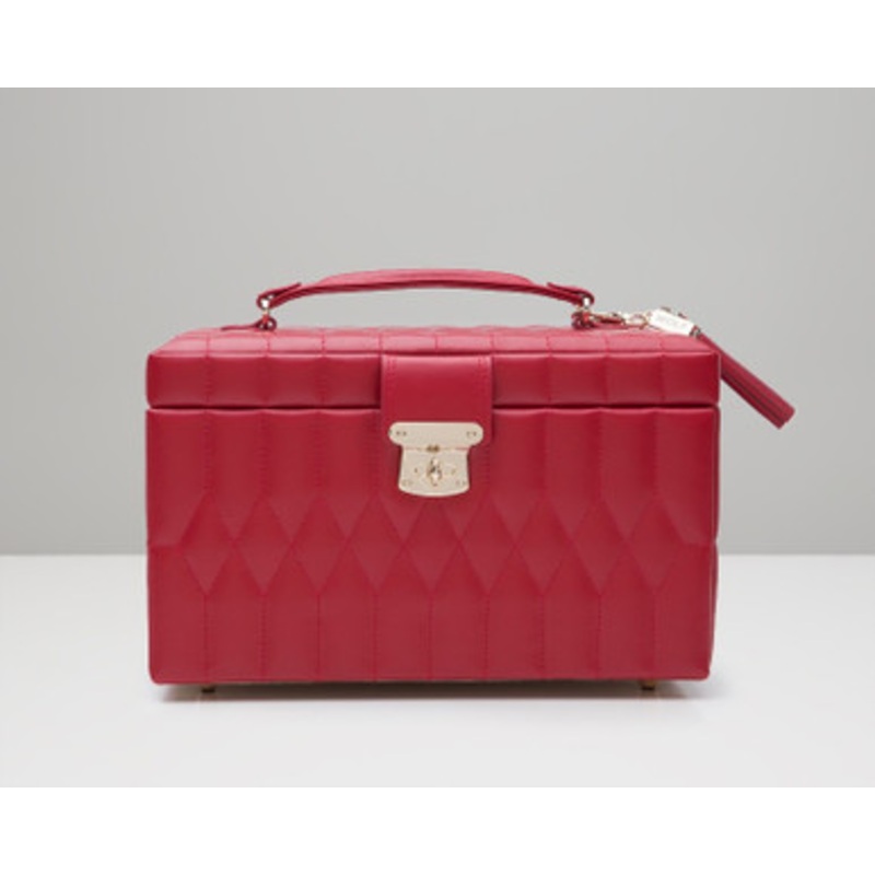 Red Leather Jewelry Chest [8LJCH0123]