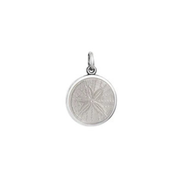 Small White Sand Dollar Pendant [2YCHM1722]