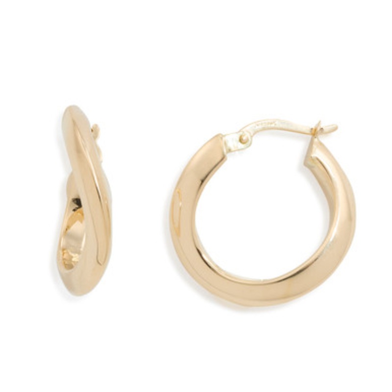 Curved Hoop Earrings [JEHOP0580]