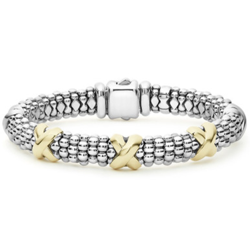 9MM THREE STATION X CAVIAR BRACELET [2YSBR9201]