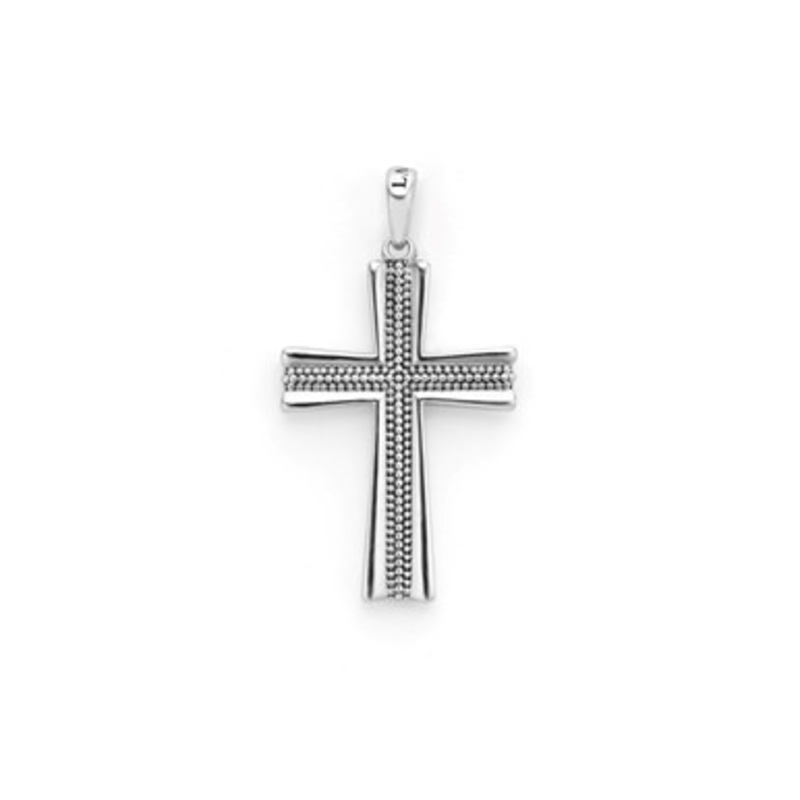 Anthem Caviar Beaded Cross Amulet [JCHRM0301]