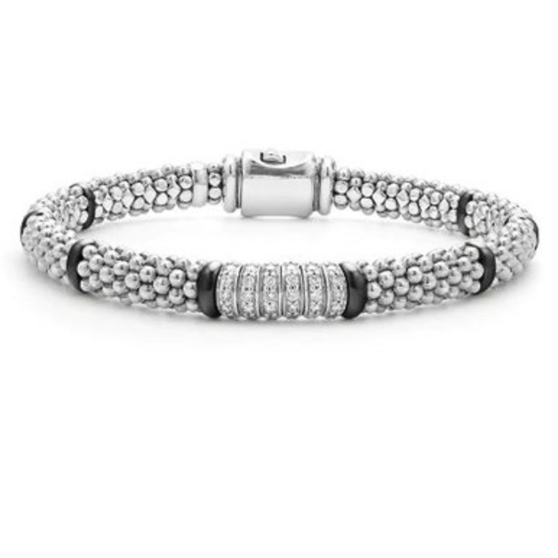 Black Caviar Diamond Station Bracelet [JBOTH0461]