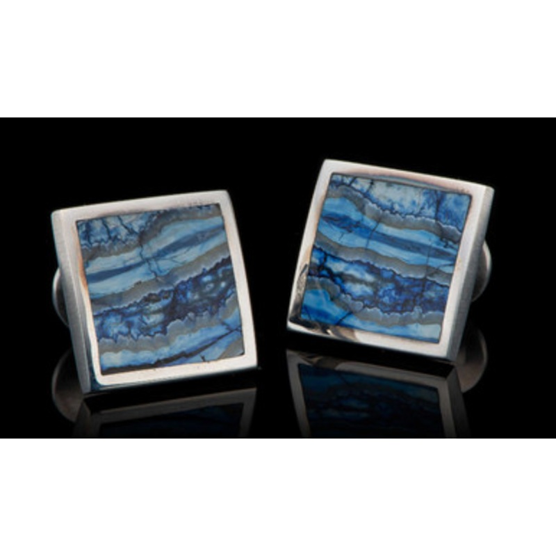 Blue Mammoth Tooth Cufflinks [2YMCL0234]