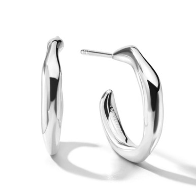 Classico Squiggle Mini Hoop Earrings  [2YSHP0620]