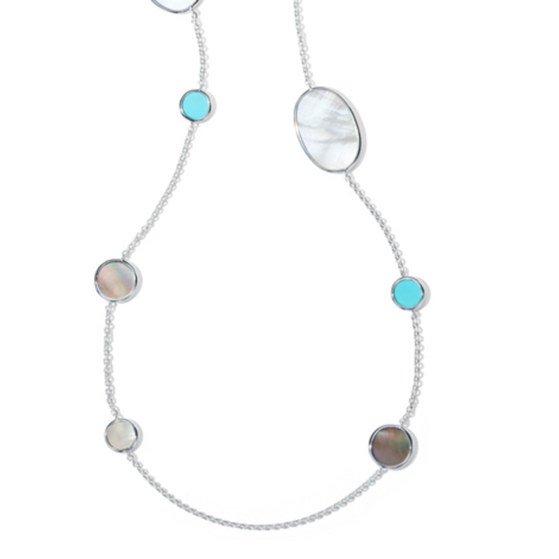 Rock Candy Long Station Gemstone Necklace [JNOTH0755]