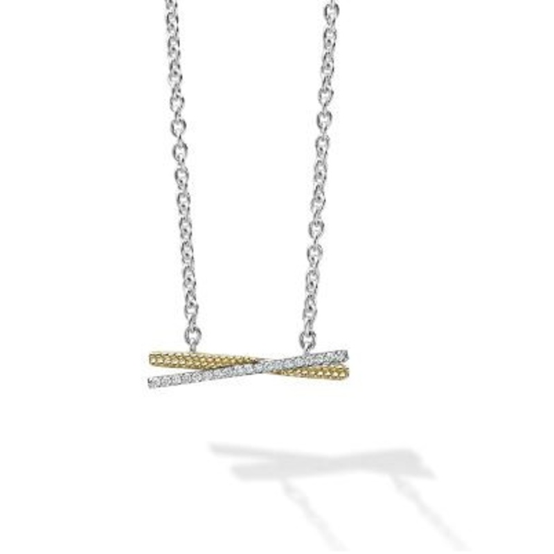 Caviar Lux X Diamond Necklace [JNOTH0338]