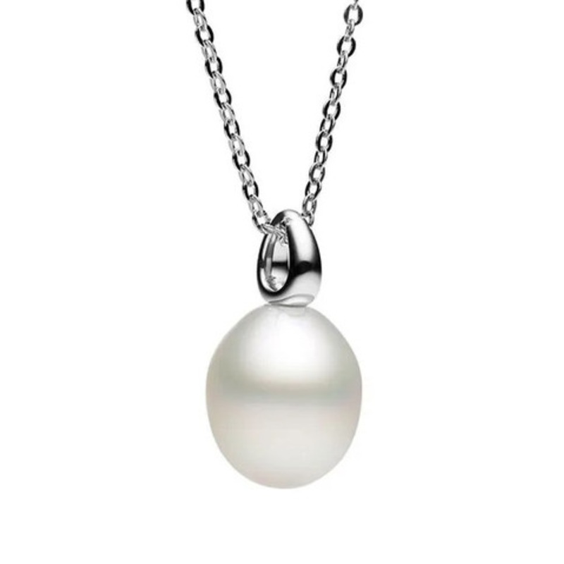 Classic Bianca Pendant with South Sea Oval Pearl [JNPEN0494]