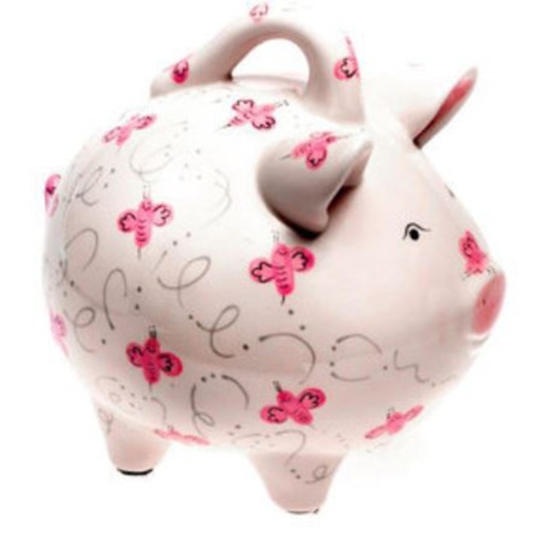 Pink Beez Piggy Bank [6BABY1370]