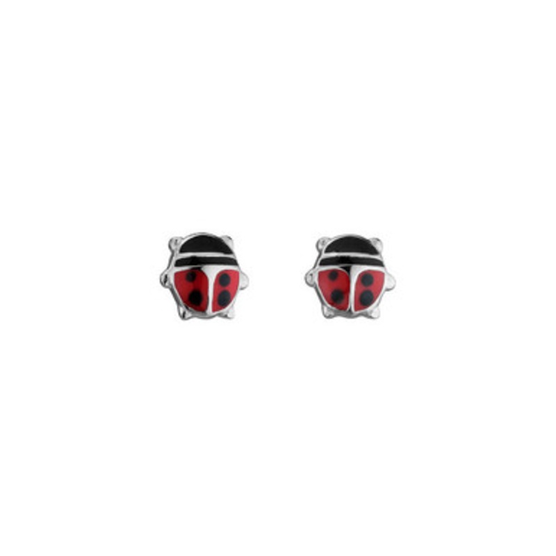 Red Ladybug Earrings [2YSEA0850]