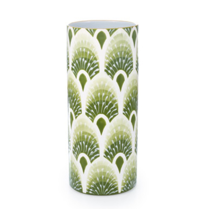 West Palm Cylinder Vase in Weed [GGVAS0077]