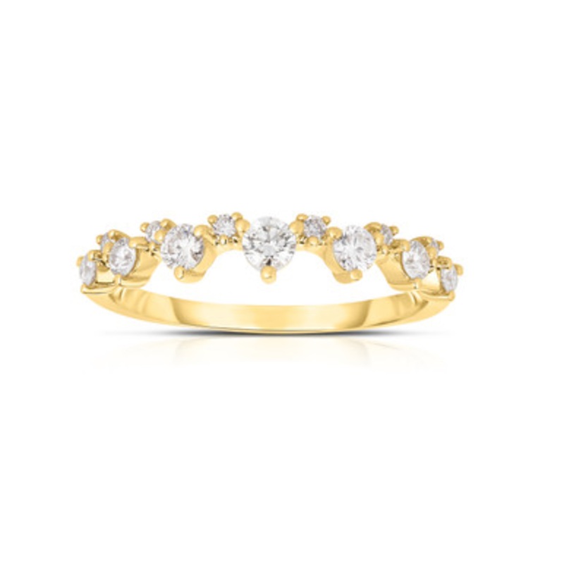 Zigzag Diamond Band [JRBND0843]