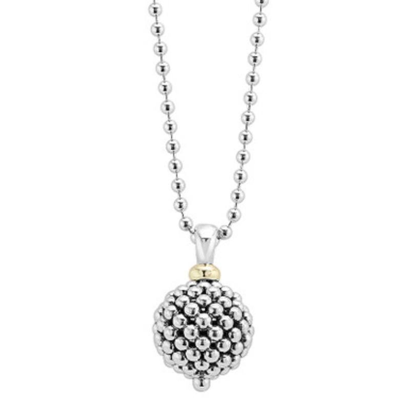 CAVIAR BALL PENDANT NECKLACE [2YSPD0869]