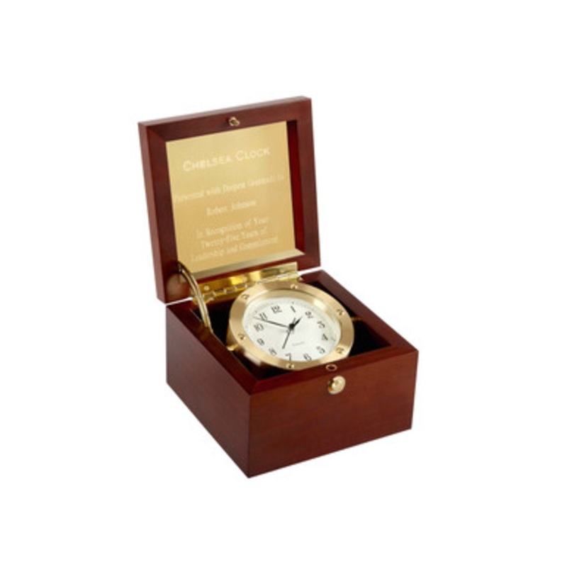 Chelsea Clock Boardroom Clock in Brass [4KQTZ1639]