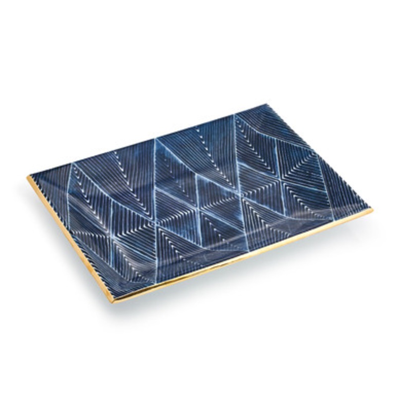 Chi Chi Caviar Tray in Prussian  [GGTRY0039]