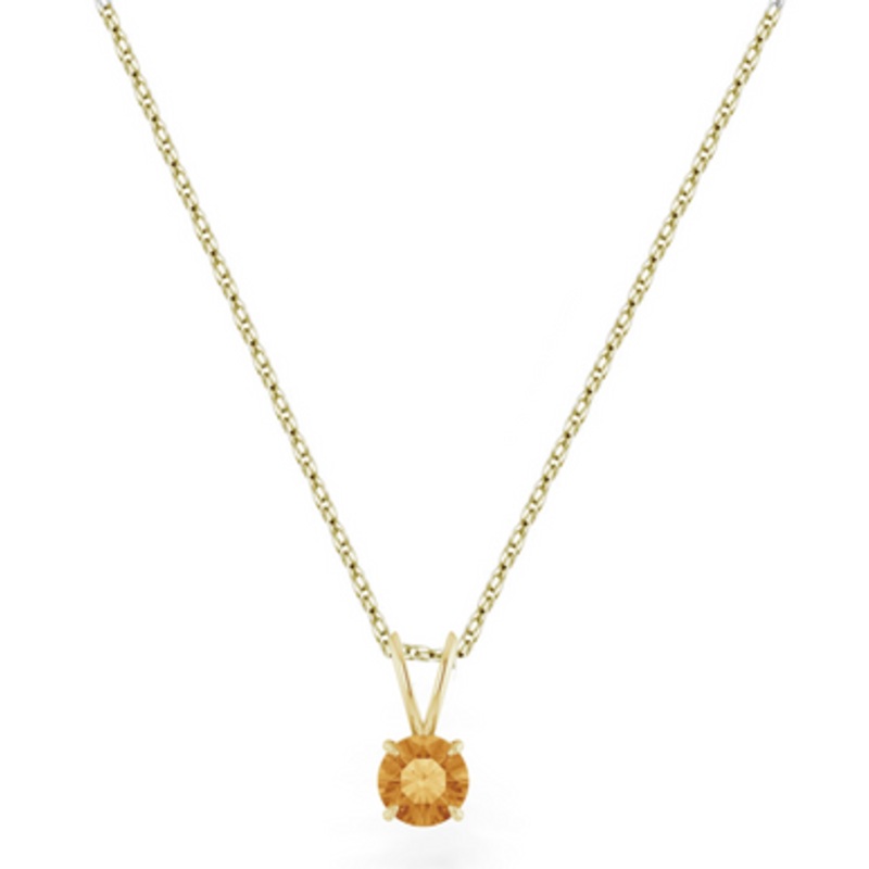 Citrine Pendant Necklace [JNPEN0572]