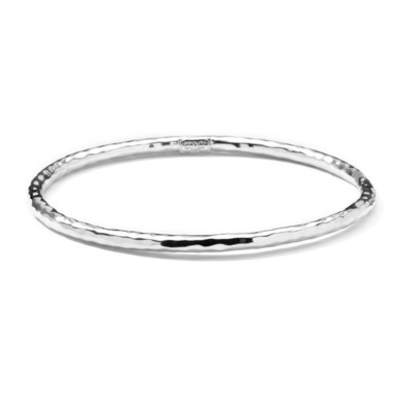 Classico Skinny Hammered Bangle [2YSBR7778]