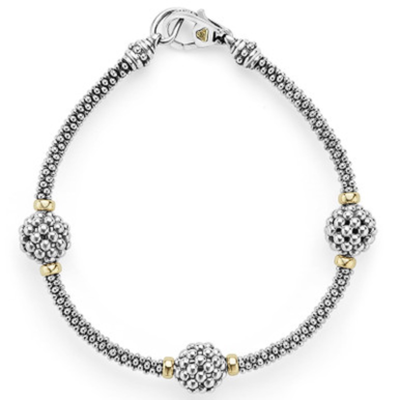 Signature Caviar Beaded Station Bracelet [2YSBR9206]