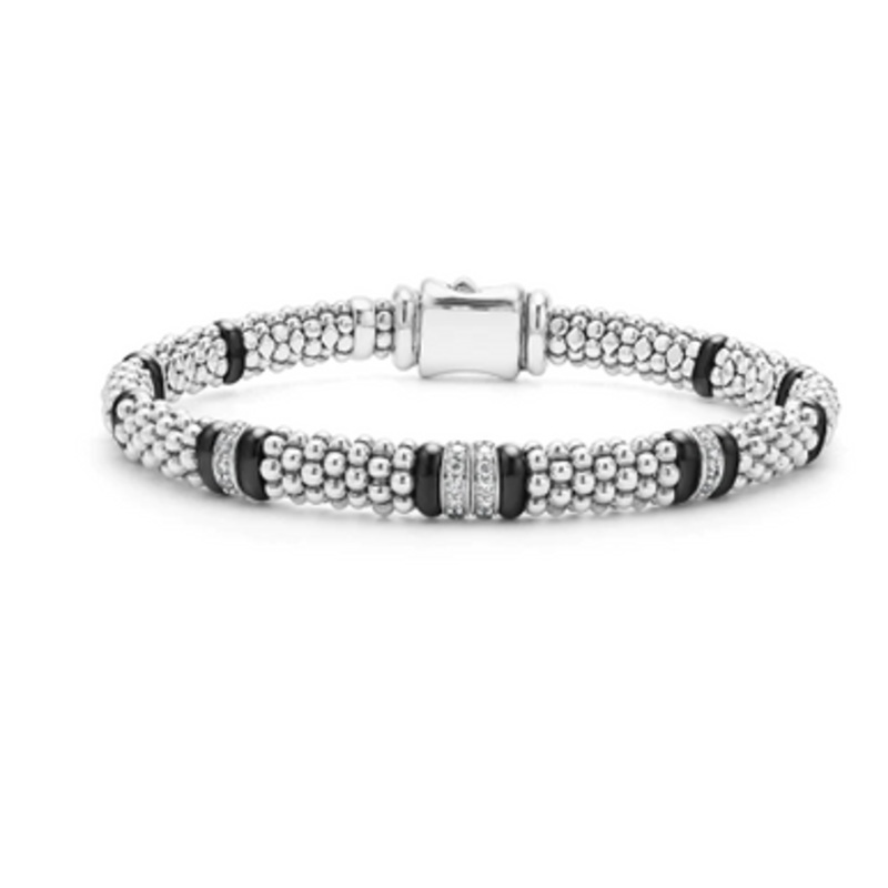 Black Caviar Station Diamond Bracelet [JBOTH0836]