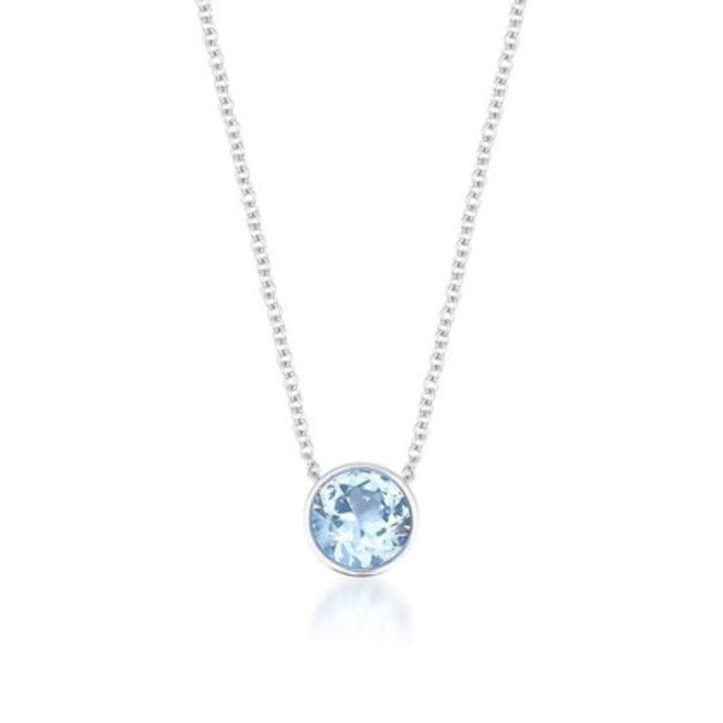 Blue Topaz Necklace [JNOTH0552]