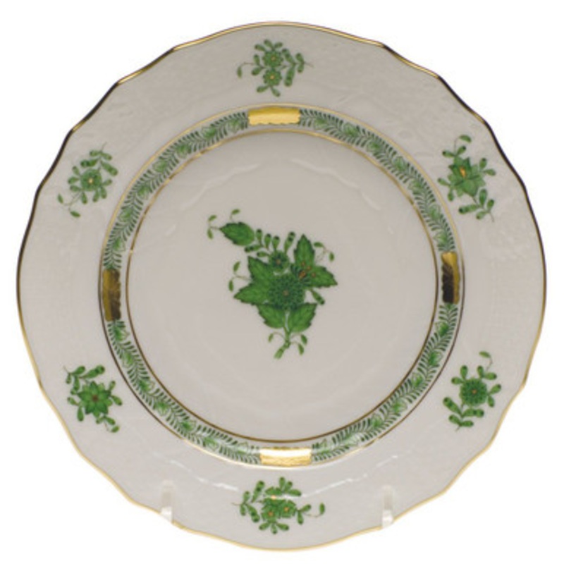 Chinese Bouquet Green Bread and Butter Plate [6HEGR1104]