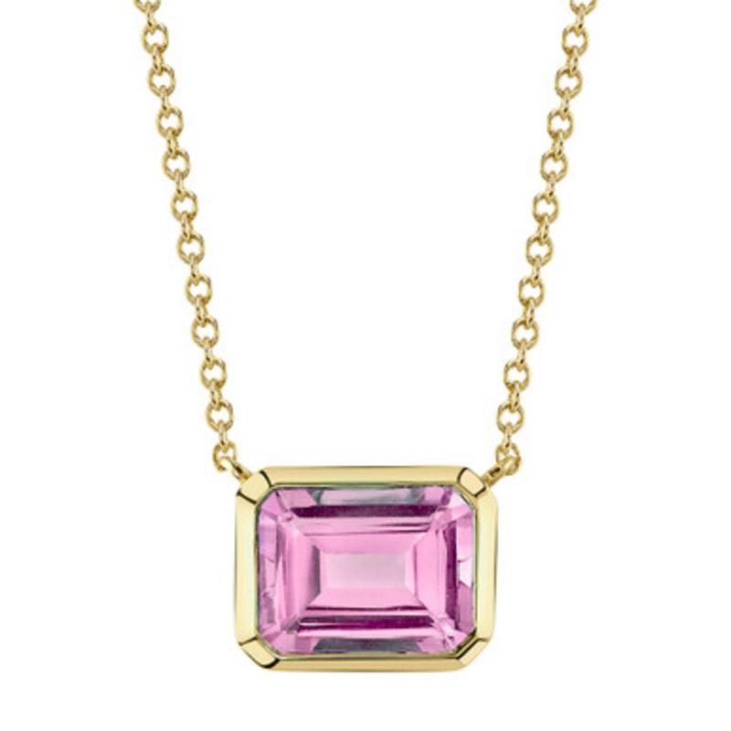 Pink Topaz Pendant Necklace [JNPEN0994]