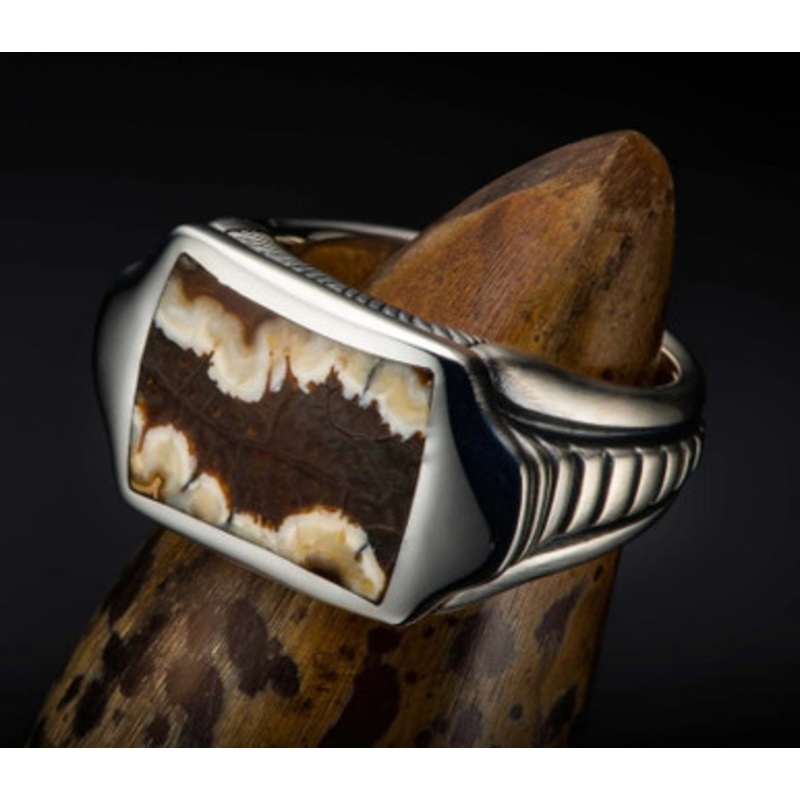 Sleek Mammoth Tooth Ring [JROTH0721]