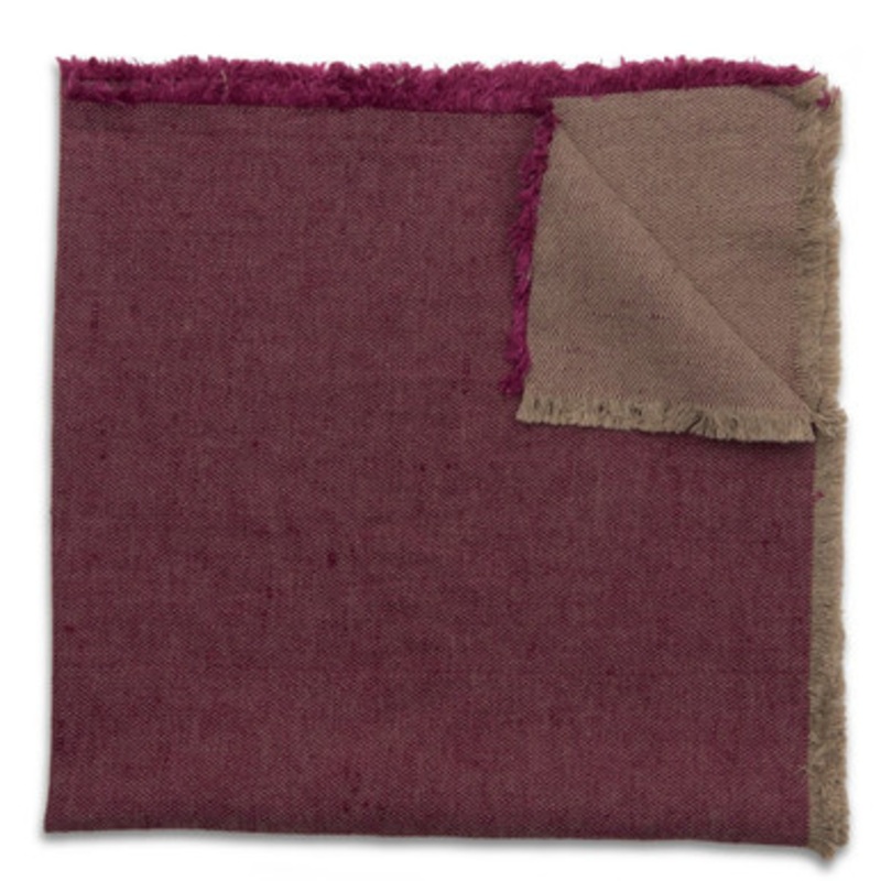 Wine Washed Fringe Napkin [8TNAP0252]