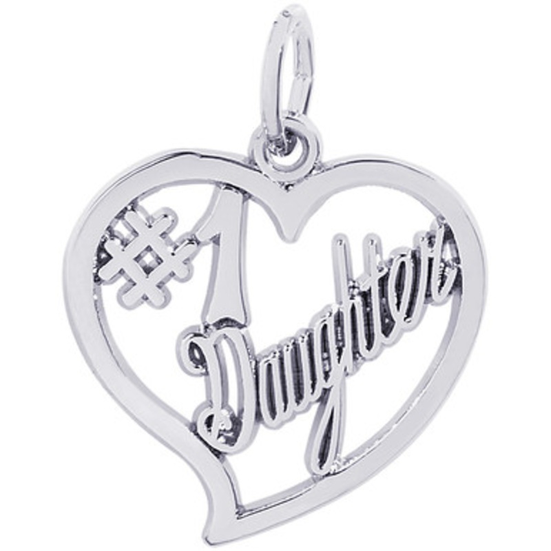 #1 Daughter Heart Charm [2YCHM1162]